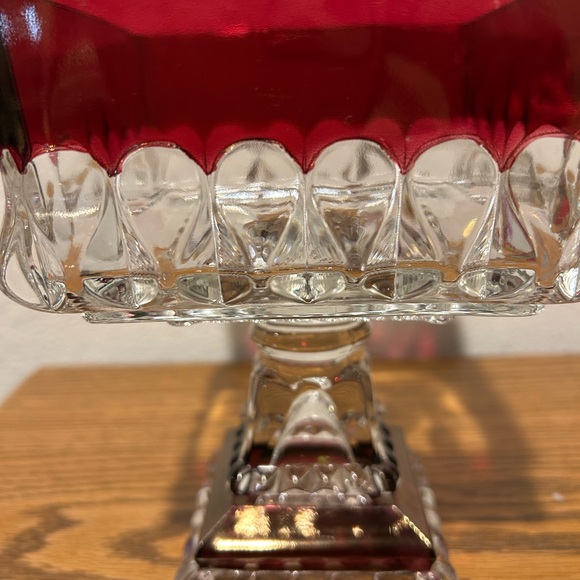 Westmoreland Ruby Red Glass Candy Dish/Compote - Picture 3 of 6